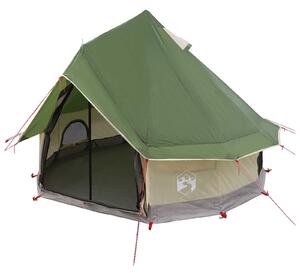 Namiot Tipi z dachem zielony 250 x 250 cm Poliester i Stal
