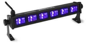Beamz BUV63, listwa LED, 6 x LED UV 3 W, kolor czarny