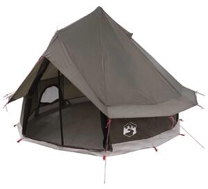 Namiot Tipi Brązowy Szary 250 x 250 cm Poliester i Stal