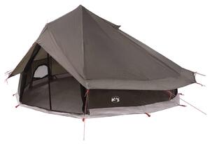 Namiot Tipi Brązowy Szary 700 x 700 x 395 cm Poliester i Stal