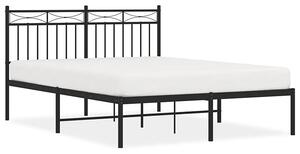 Czarne metalowe łóżko jednoosobowe 120x200 cm - Envilo