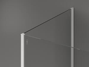 Mexen Kioto ścianka prysznicowa Walk-in 90 x 70 cm, transparent, biała - 800-090-212-20-00-070