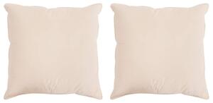 Poduszka 2 pcs Beżowy 60 x 60 cm Włókno Kapok