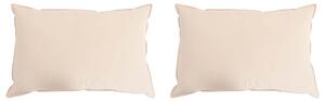 Poduszka 2 pcs Beżowy 40 x 80 cm Włókno Kapok