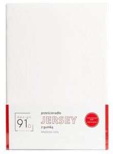 Prześcieradło EUROFIRANY Jersey D91 180 x 200 cm Kremowy
