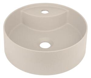 Deante Deante CQS_5U4B - Umywalka nablatowa z dziurą SILIA śr. 36 cm granit/beżowa DN0072