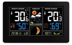 Solight Solight TE81 - Stacja meteorologiczna z LCD screen USB charging, czarna SL0627