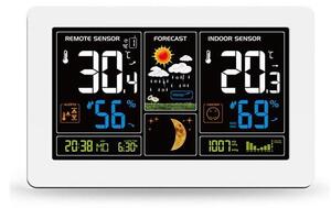 Solight Solight TE81W - Stacja meteorologiczna z wyświetlaczem LCD ładowanie USB biała SL0628