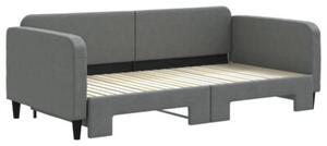 Sofa rozsuwana, ciemnoszara, 100x200 cm, tkanina