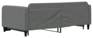 Sofa rozsuwana, ciemnoszara, 100x200 cm, tkanina