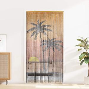 Zasłona przeciw owadom Palm Tree Print 100x200 cm Bambus