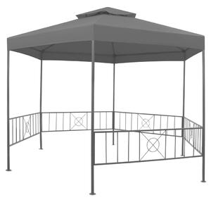 Altanka ogrodowa, 323x275x265 cm, antracytowa