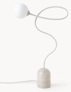 Lampa stołowa z marmurową podstawą Alina