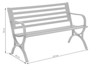Ławka ogrodowa HOME & GARDEN Simple 746318 Szary