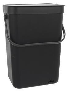 Czarny plastikowy kosz na śmieci 10 l – Orion