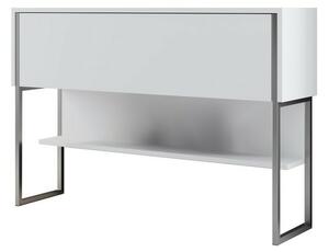 Komoda Luxe White and Silver