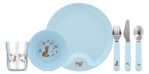 Plastikowy zestaw naczyń dla dzieci 6 szt. Forest Friends by Little Dutch – Mepal