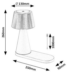 Rabalux 74214 funkcjonalna lampa stołowa LEDZavier