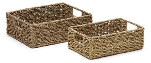 Koszyki zestaw 2 szt. z trawy morskiej 36x27x10 cm Tossa – Kave Home