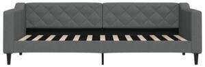 Sofa z materacem do spania, ciemnoszara, 80x200 cm, tkanina
