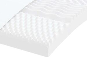 Sofa rozsuwana z materacami, ciemnozielona, 80x200 cm, aksamit