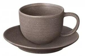 Ciemnobrązowe filiżanki ceramiczne zestaw 2 szt. 190 ml Kumi – Blomus