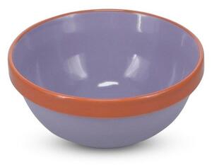 Pomarańczowa/fioletowa kamionkowa miska 710 ml Duo – ONA