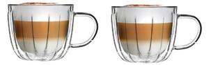 Szklane filiżanki zestaw 2 szt. do cappuccino 350 ml Tulip – Vialli Design