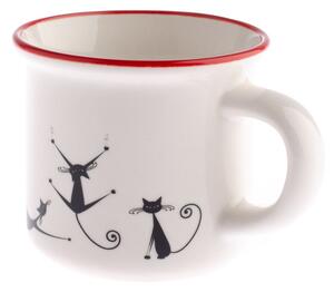 Kubek porcelanowy Dakls Cats Lilian, 75 ml