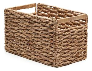 Koszyk z hiacyntu wodnego 25x35x27,5 cm Words – Kave Home