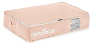 Plastikowy pojemnik próżniowy pod łóżko 65x45x15,5 cm Pink Edition – Compactor