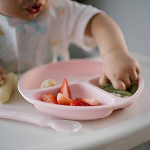 Talerz BABYONO 1482/02 Różowy