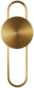 Elyptica - nowoczesna lampa kinkiet złoty 40 cm