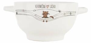 Orion Miska ceramiczna Niekończąca się miłość Kot, śr. 14 cm