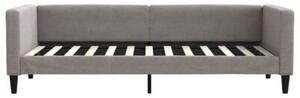 Sofa z materacem do spania, kolor taupe, 80x200 cm, tkanina