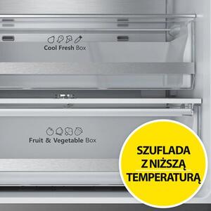 Lodówka HISENSE RF632N4WFE1 4D SkyLine No frost 200cm Czarna Wi-Fi ConnectLife Metal Tech Cooling