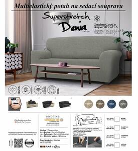 Pokrowiec elastyczny na sofę Denia orzechowy, 180 - 220 cm, 180 - 220 cm