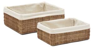 Rattanowe koszyki zestaw 2 szt. 28x20x10 cm Indali – Kave Home