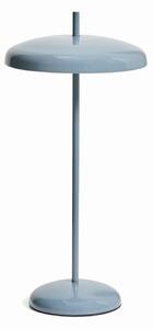 Niebieska lampa stołowa LED ze ściemniaczem z metalowym kloszem (wysokość 35 cm) Porte – Kave Home