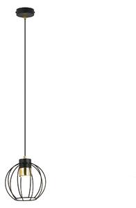AJAX 1 BLACK/GOLD 1200/1 lampa wisząca regulowana czarna styl loftowy
