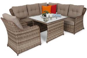 Zestaw mebli ogrodowych HOME & GARDEN Bergamo 869452 Brązowy