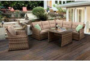 Zestaw mebli ogrodowych HOME & GARDEN Bergamo 869452 Brązowy