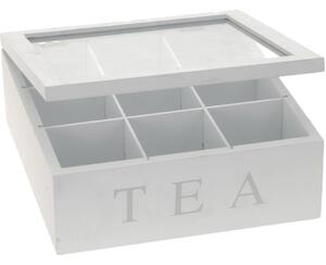 Excellent Houseware Pudełko na herbatę Tea, biały
