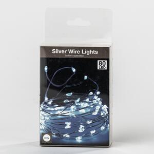 Lampki LED biała zimna, 80 LED