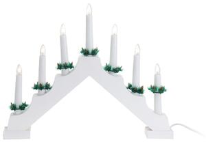 Świecznik świąteczny Candle Bridge biały, 7 LED