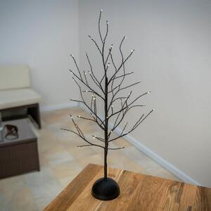Dekoracyjne jasne drzewo LED z 32 diodami LED, 40 cm - czarn