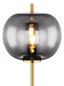 Lampa podłogowa Globo BLACKY I 15345SMM czarna metal mat szkło, E27, wys. 160 cm, włącznik nożny