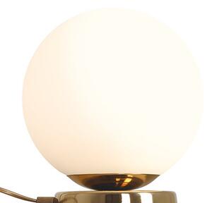 Minimalistyczna lampa stojąca Ball kula na komodę złota