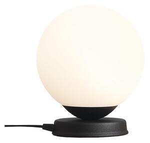 Okrągła lampa sypialniana Ball na stolik czarna kula