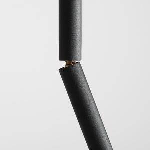 Czarna tuba Stick obrotowa sufitowa lampa minimalistyczna